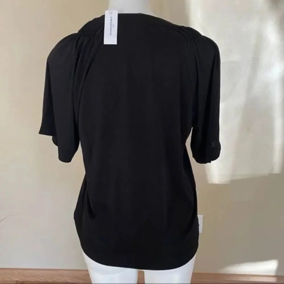 - Banana Republic  factory black v neck blouse - Picture 4 of 6